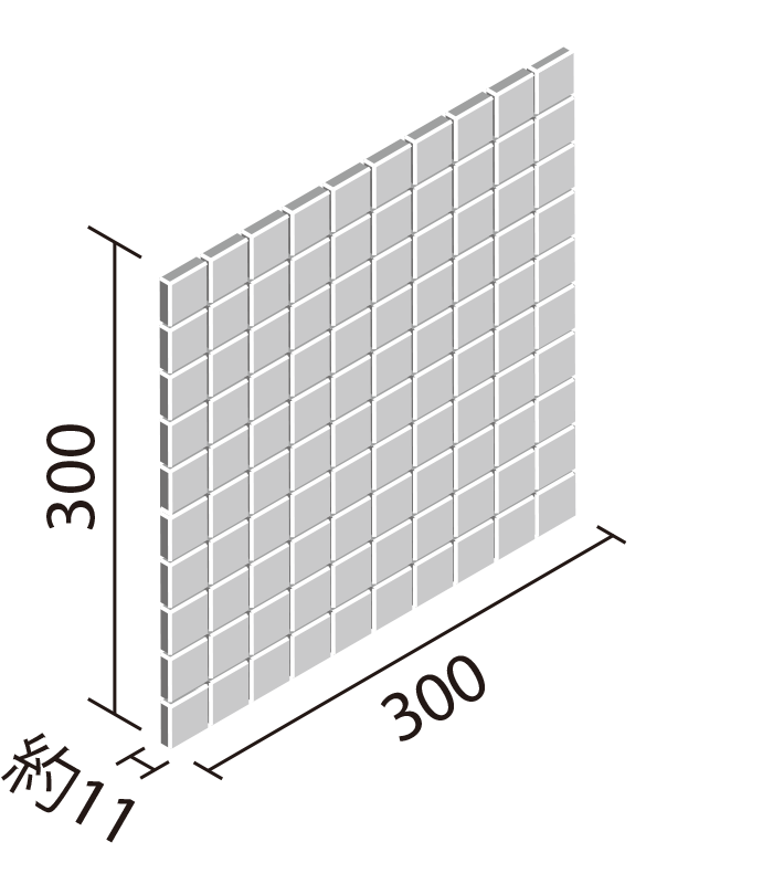 KAMASHIZUKUのタイルの形状